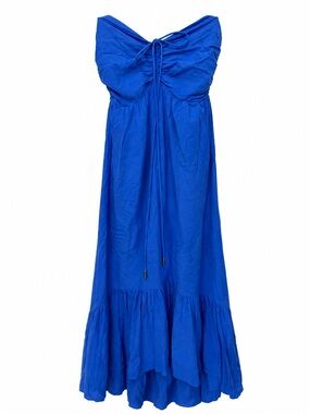 Day + Moon Royal Blue Strapless Maxi Dress ❤️ Size Small